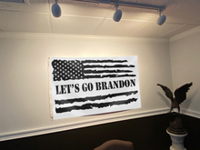 Load image into Gallery viewer, Let&#39;s Go Brandon Flag (B&amp;W)