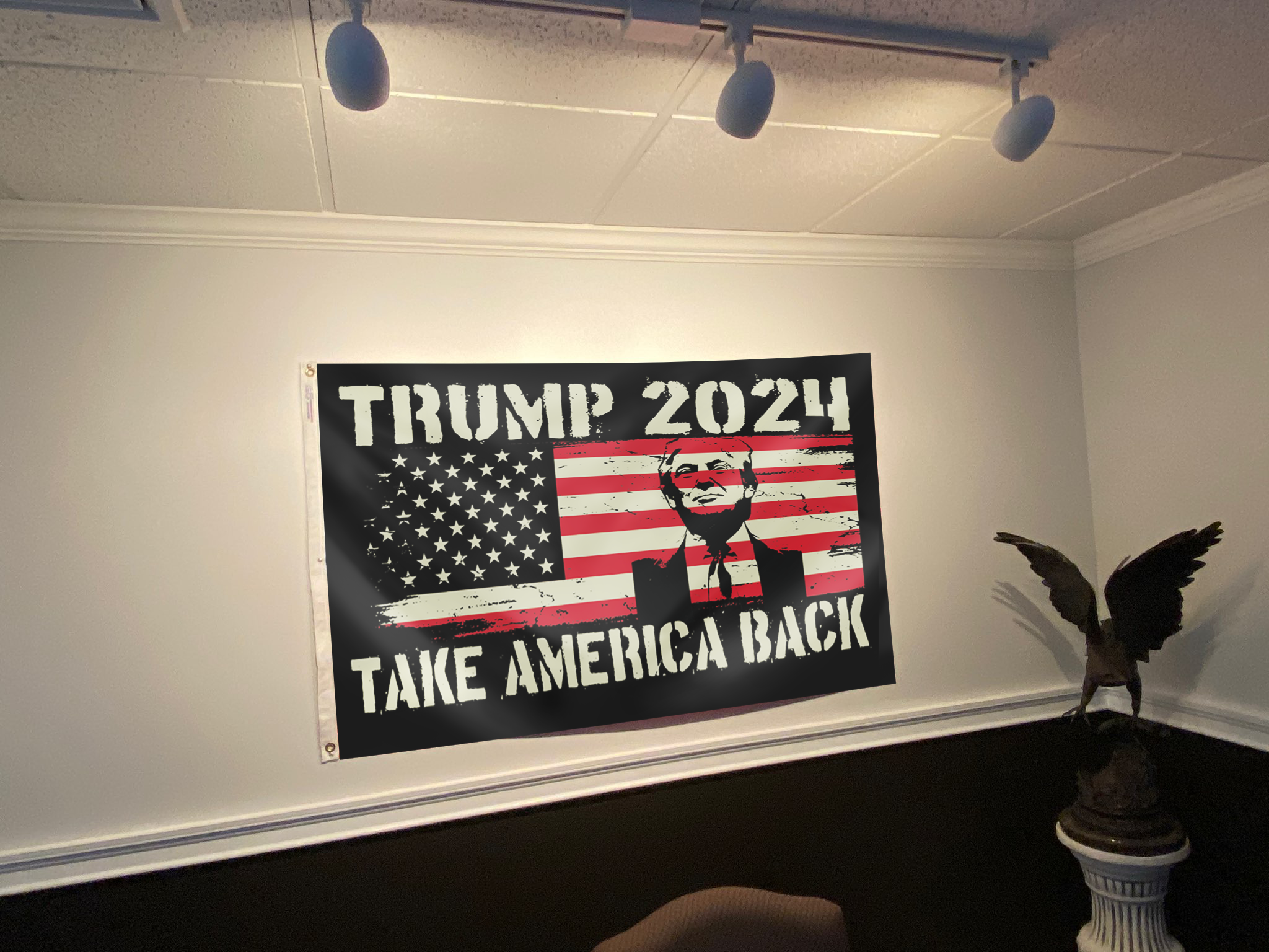 TRUMP 2024 Take America Back Vintage Flag – Respect The Look