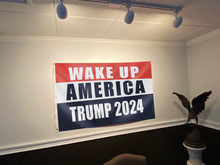 Load image into Gallery viewer, Wake Up America Trump 2024 Flag