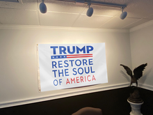 Load image into Gallery viewer, Trump Restore The Soul Of America Flag