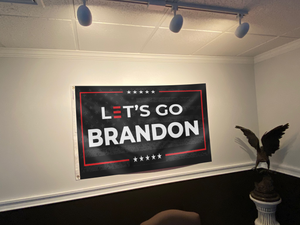 Let's Go Brandon - Black USA Flag