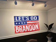 Load image into Gallery viewer, Let&#39;s Go Brandon Red, White and Blue Flag