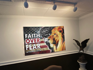 Faith Over Fear Flag