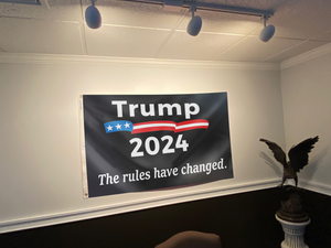 Trump 2024 The Rules Have Changed (Black) Flag