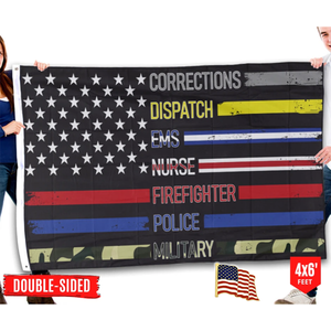 Patriotic Support Appreciation - USA Flag + American Flag Lapel Pin - Bundle