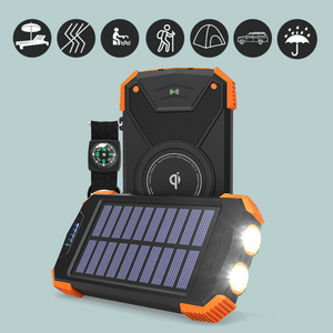 RTL Wireless Solar Charger 10,000mAH Power Bank