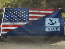Load image into Gallery viewer, US Navy American Flag