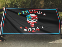 Load image into Gallery viewer, TRUMP 2024 Skull Flag