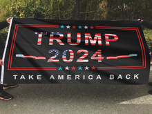 Load image into Gallery viewer, Trump 2024 Take America Back Flag