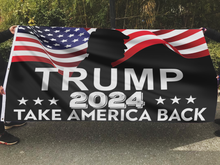Load image into Gallery viewer, Take America Back Trump 2024 Shadow Flag