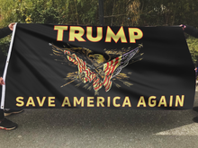 Load image into Gallery viewer, Trump Save America Again Eagle Flag