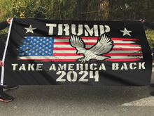 Load image into Gallery viewer, TRUMP Take America Back 2024 Vintage Flag