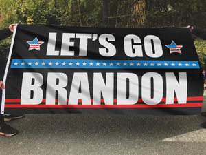 Let's Go Brandon Honor Stripes Flag