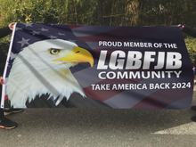 Load image into Gallery viewer, Proud Member of the LGBFJB Eagle Flag