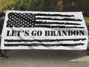 Let's Go Brandon Flag (B&W)
