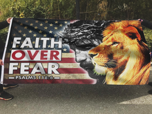 Load image into Gallery viewer, Faith Over Fear Flag