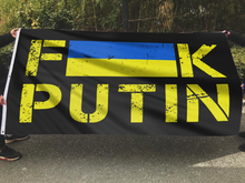 Load image into Gallery viewer, FK PUTIN UKRAINE FLAG