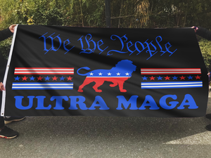 We The People Ultra MAGA Black Flag