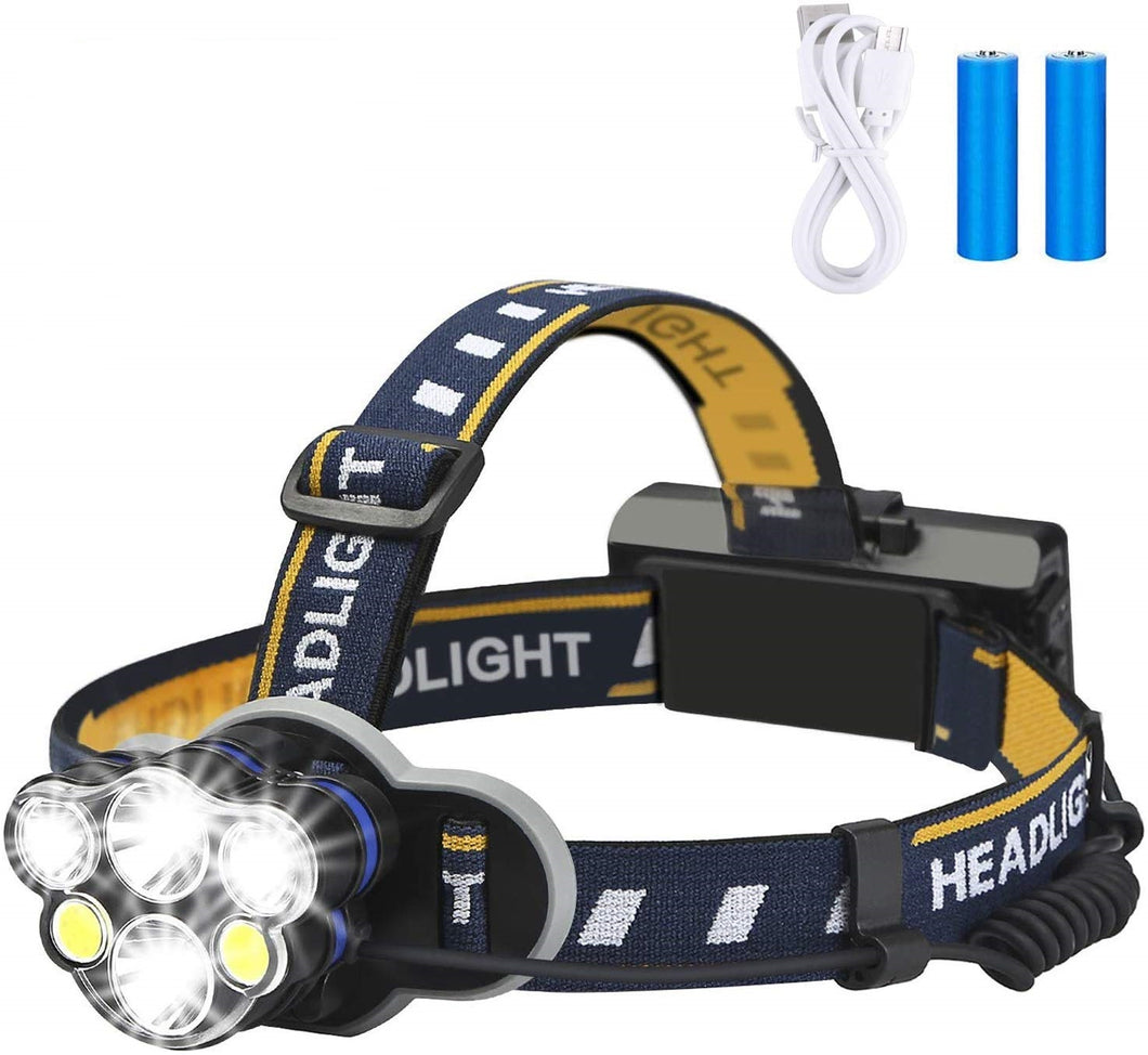 Rechargeable Headlamp LED  - Waterproof Headlamp