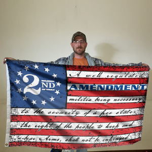 This Well Defend 2nd Amendment Vintage American Flag