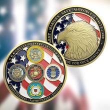 Load image into Gallery viewer, Thank You For Your Service - Veteran Coin - Buy More, Save More Bundle (RTL)
