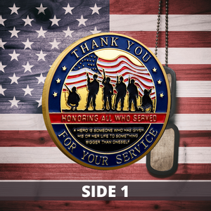 Honoring All Who Served - Veteran Coin