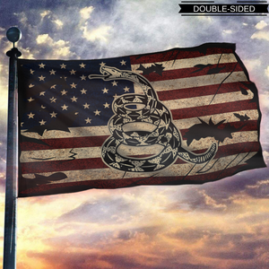 Gadsden Don't Tread On Me - Vintage USA Horizontal Flag