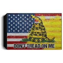 Load image into Gallery viewer, Don&#39;t Tread On Me USA Deluxe Landscape Canvas 1.5in Frame