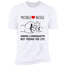 Load image into Gallery viewer, Grandpa and Granddaughter Personalized T-shirt