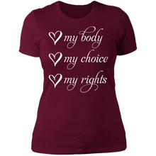 Load image into Gallery viewer, My Body My Choice My Rights Boyfriend T-Shirt