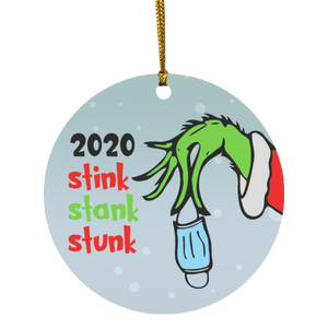 Grinch 2020 Stink Stank Stunk Ornament