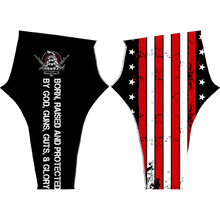 Load image into Gallery viewer, Born Raised And Protected By God, Guns, Guts And Glory Leggings 1