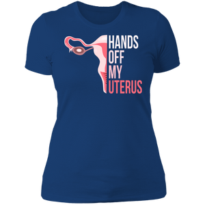 Hands Off My Uterus Boyfriend T-Shirt