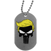 Load image into Gallery viewer, Trump Punisher Skull Dog Tag Necklace