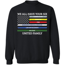 Load image into Gallery viewer, We All Have Your Six United Family Apparel