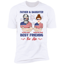 Load image into Gallery viewer, Father And Daughter Best Friends Personalized T-shirt