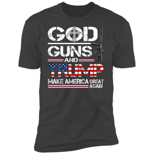 GOD Guns and Trump MAGA T-Shirt