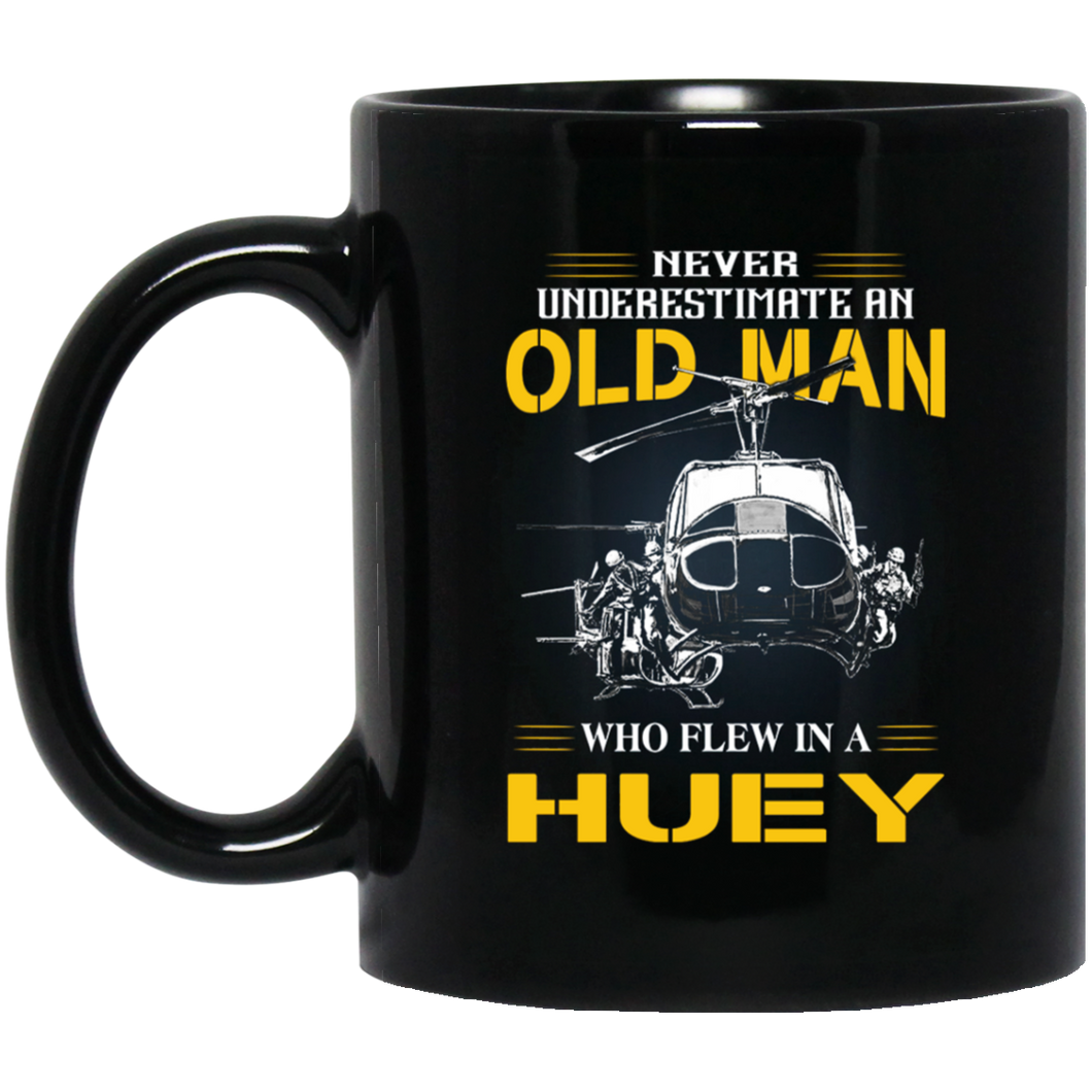 Huey Veteran 11 oz. Black Mug