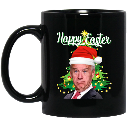 Happy Easter 11 oz. Black Mug