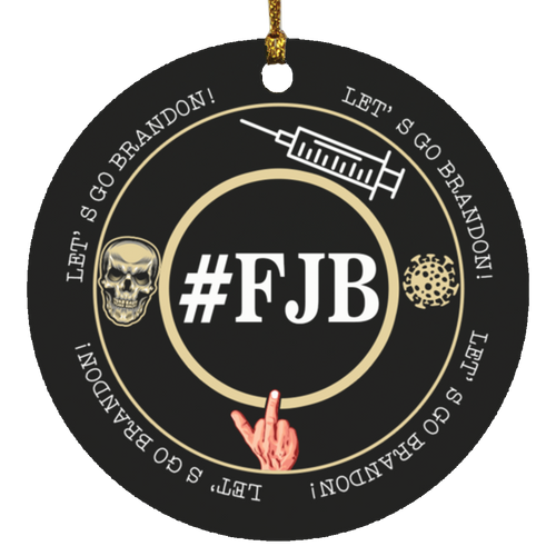 #FJB Let's Go Brandon Circle Ornament 2