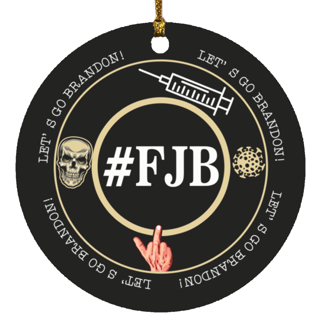#FJB Let's Go Brandon Circle Ornament 2