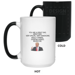 Trump Dad Mugs - Color Changing Mugs Trump Father's Day Gift