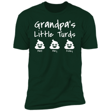 Load image into Gallery viewer, Grandpa&#39;s Little Turds Personalized T-shirt