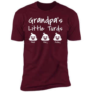 Grandpa's Little Turds Personalized T-shirt