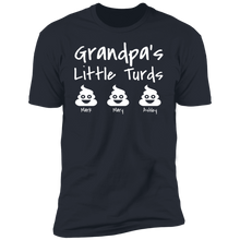 Load image into Gallery viewer, Grandpa&#39;s Little Turds Personalized T-shirt