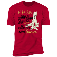 Load image into Gallery viewer, Father Holds His Children&#39;s Hands Personalized T-shirt