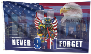 Firefighter - 9.11 - Never Forget Flag