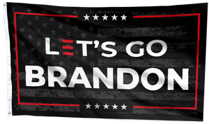 Let's Go Brandon - Black USA Flag