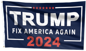 TRUMP Fix America Again 2024 Flag