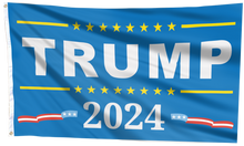 Load image into Gallery viewer, TRUMP 2024 USA Blue Flag